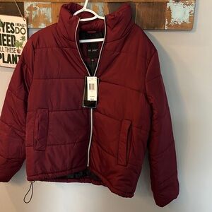 Me Jane Kids Maroon Quilted Puffer Jacket